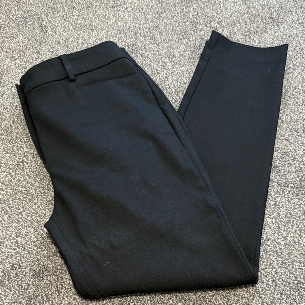LOFT Sutton Skinny Pants Women’s Size 6 Curvy Black Work Pants Slim Fit